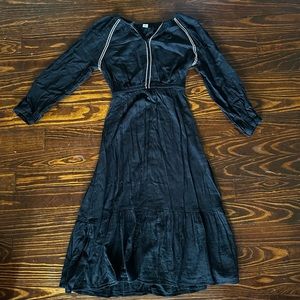 Women’s Old Navy dress, black with white embroidery, size XS